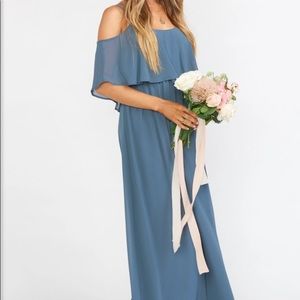 SHOW MY YOUR MUMU-Caitlin Ruffle Maxi Dress